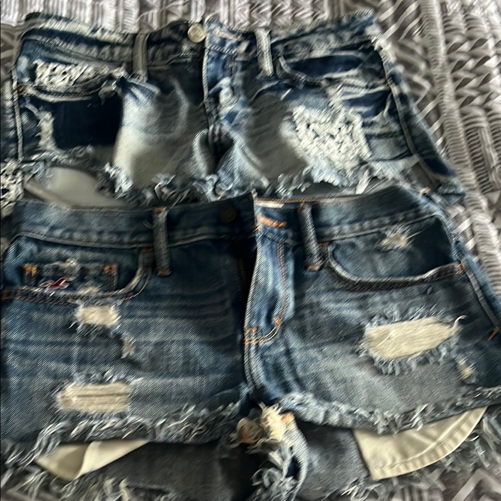 Lot of 2 Holster/soundgirl Distressed Denim size 3